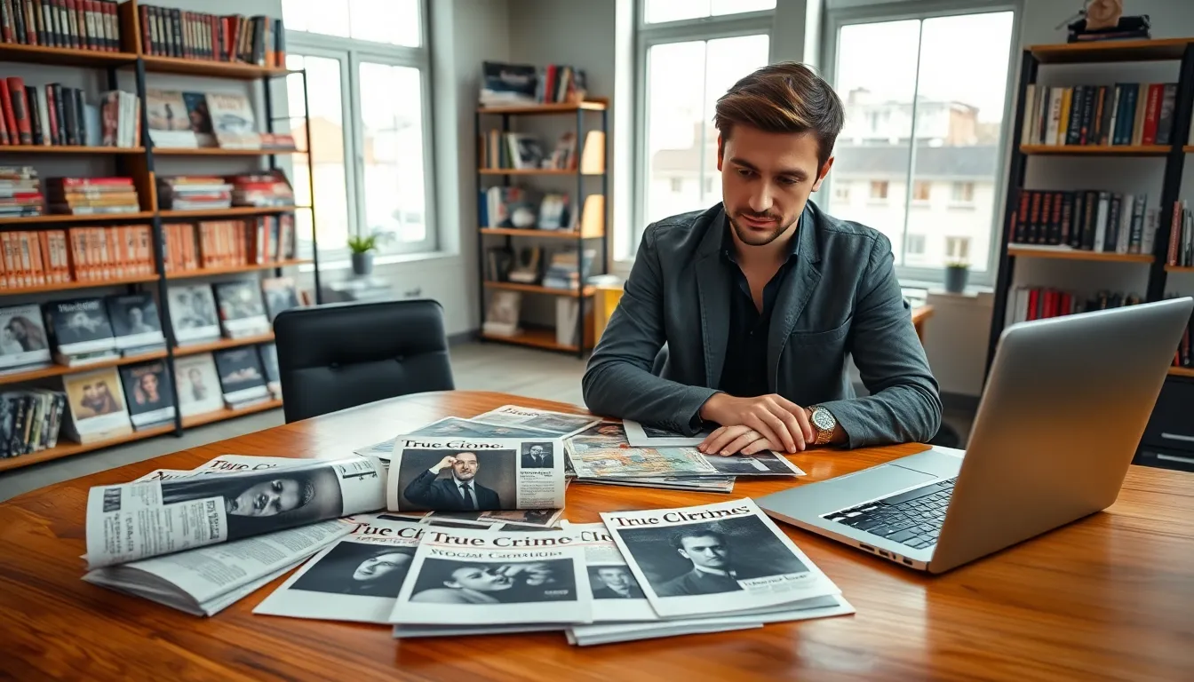 true crime magazine polaroid